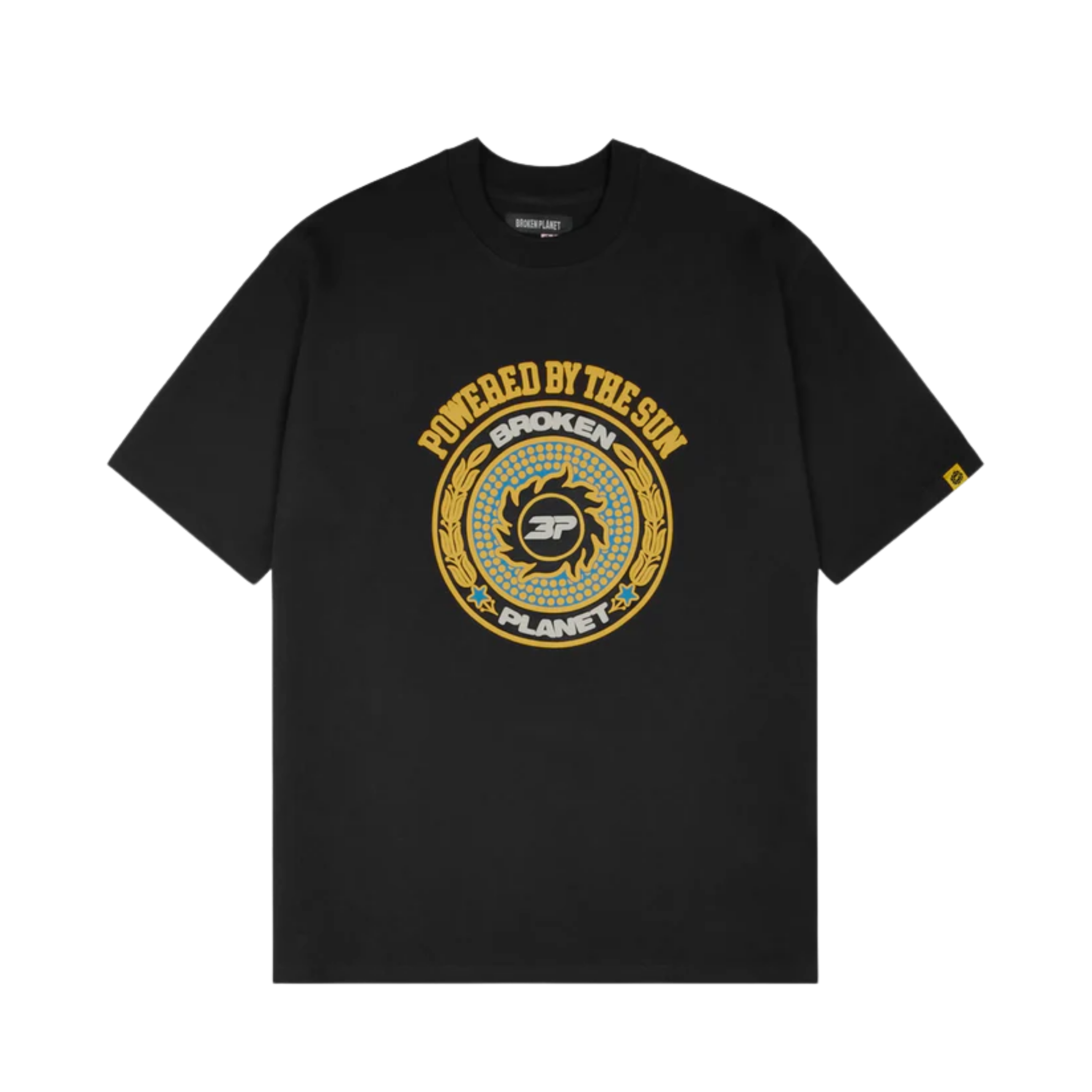 Broken Planet Crest T-Shirt Midnight Black