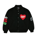 Broken Planet Luv My Planet Varsity Jacket Midnight Black