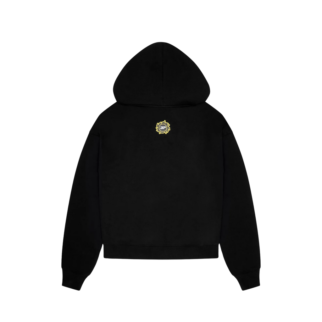 Broken Planet Moon Phases Hoodie Midnight Black