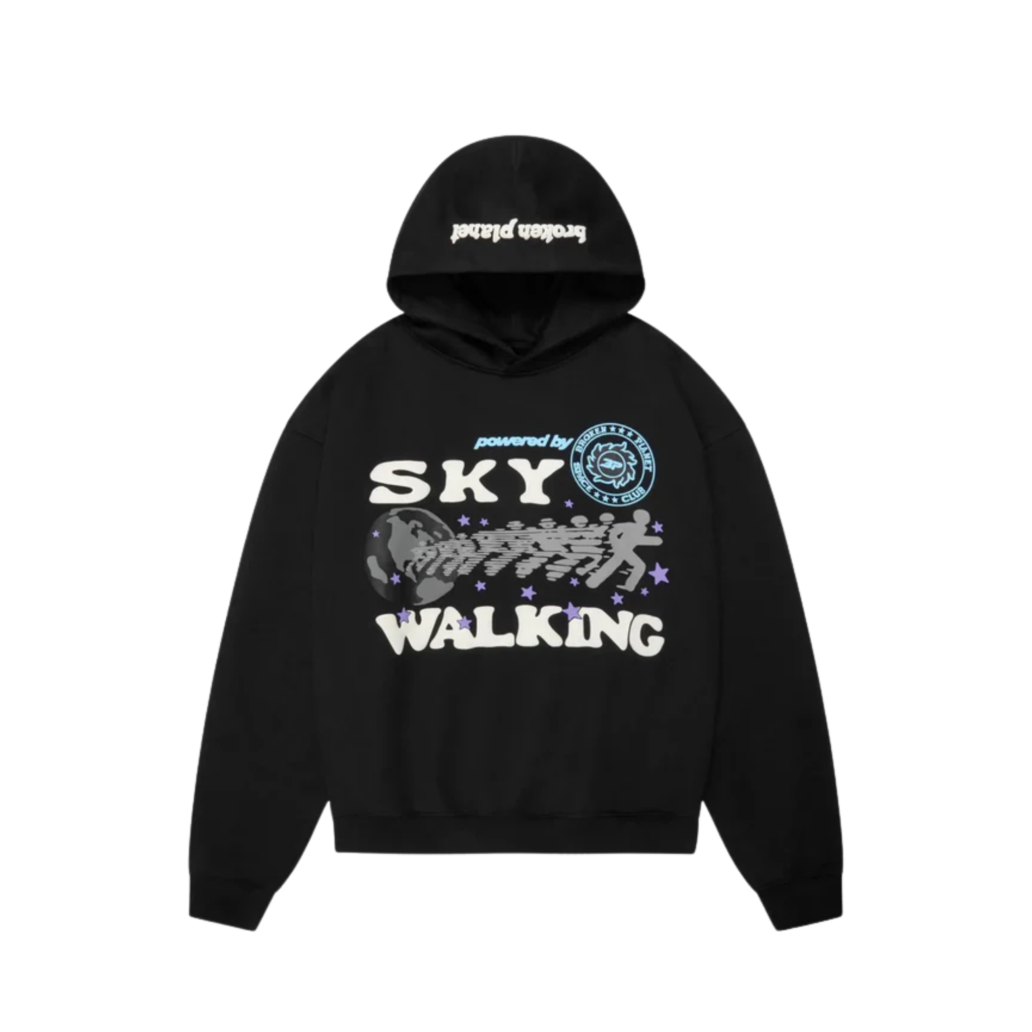 Broken Planet Sky Walking Hoodie Midnight Black