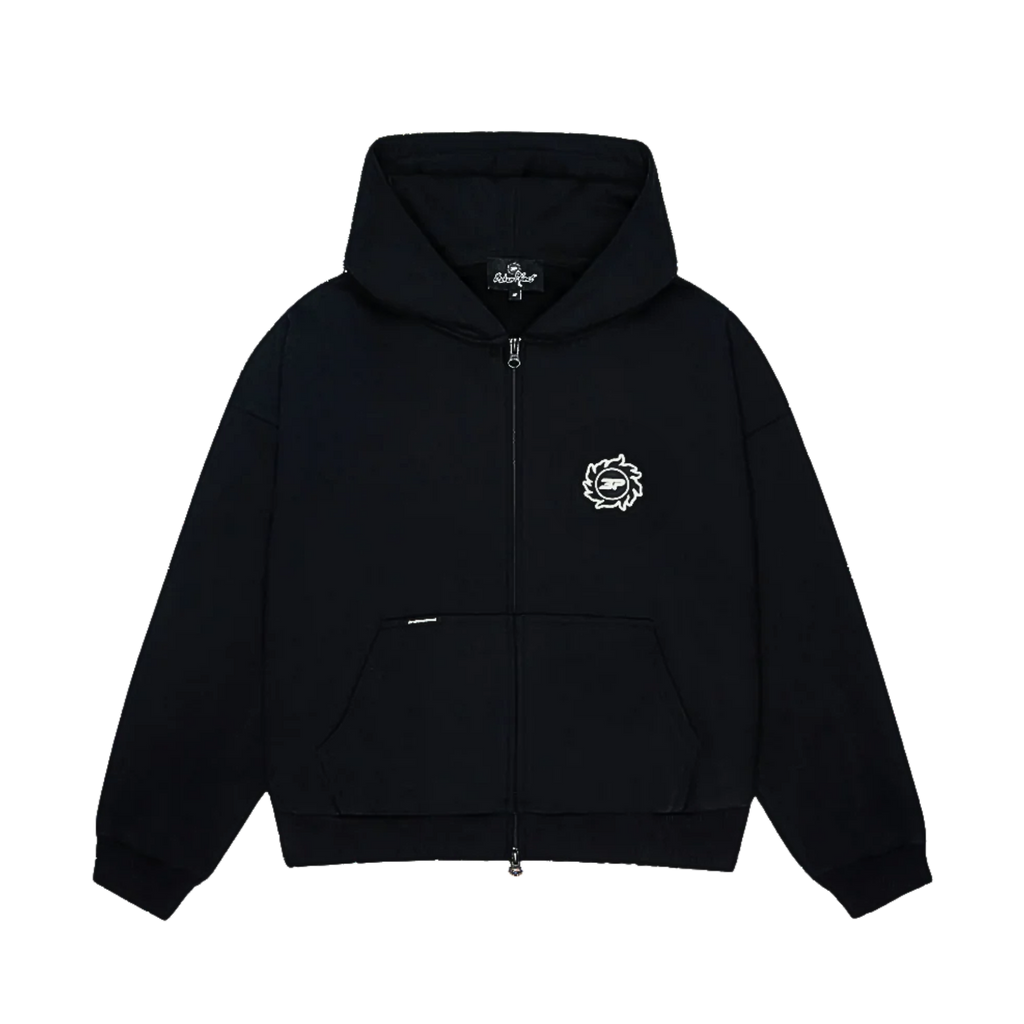 Broken Planet Sun Zip Up Hoodie Black