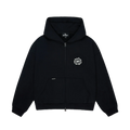 Broken Planet Sun Zip Up Hoodie Black
