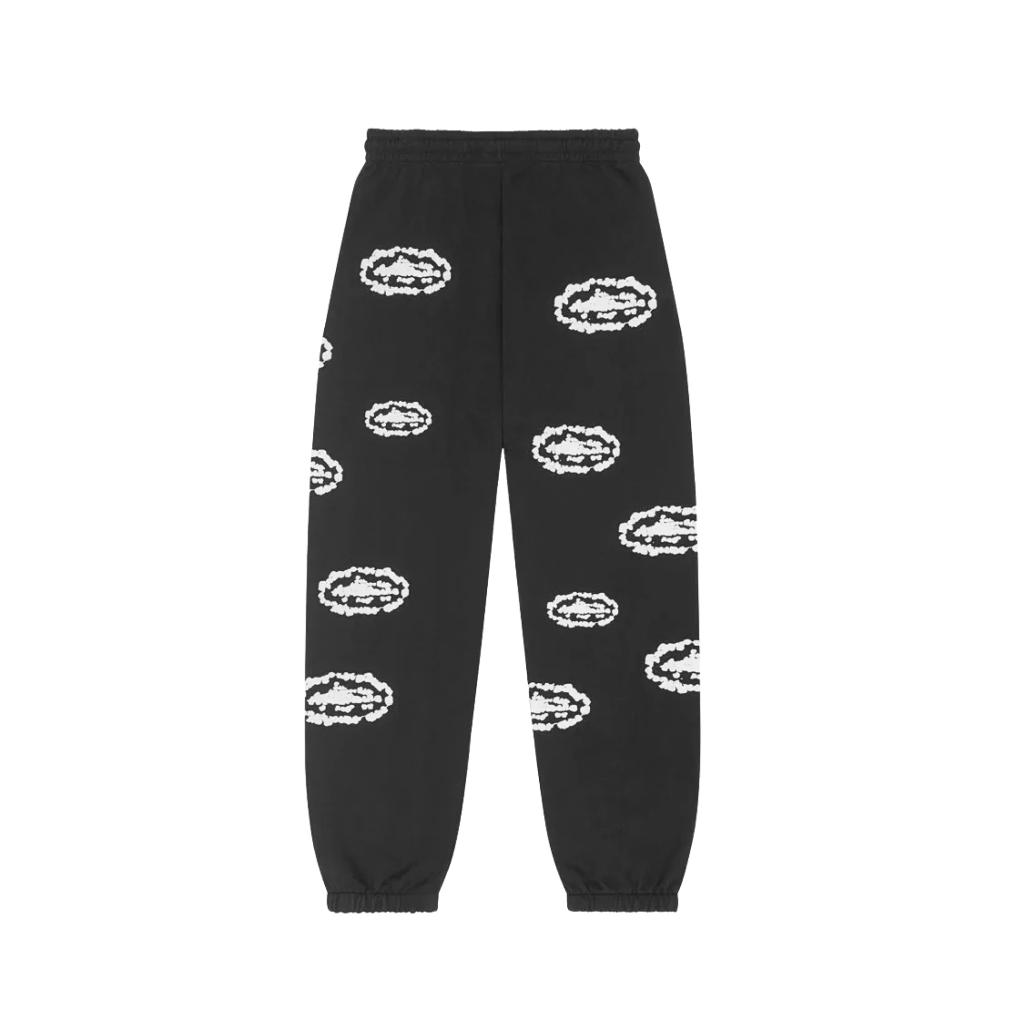 Corteiz x Denim Tears Cotton Wreath Sweatpants Black