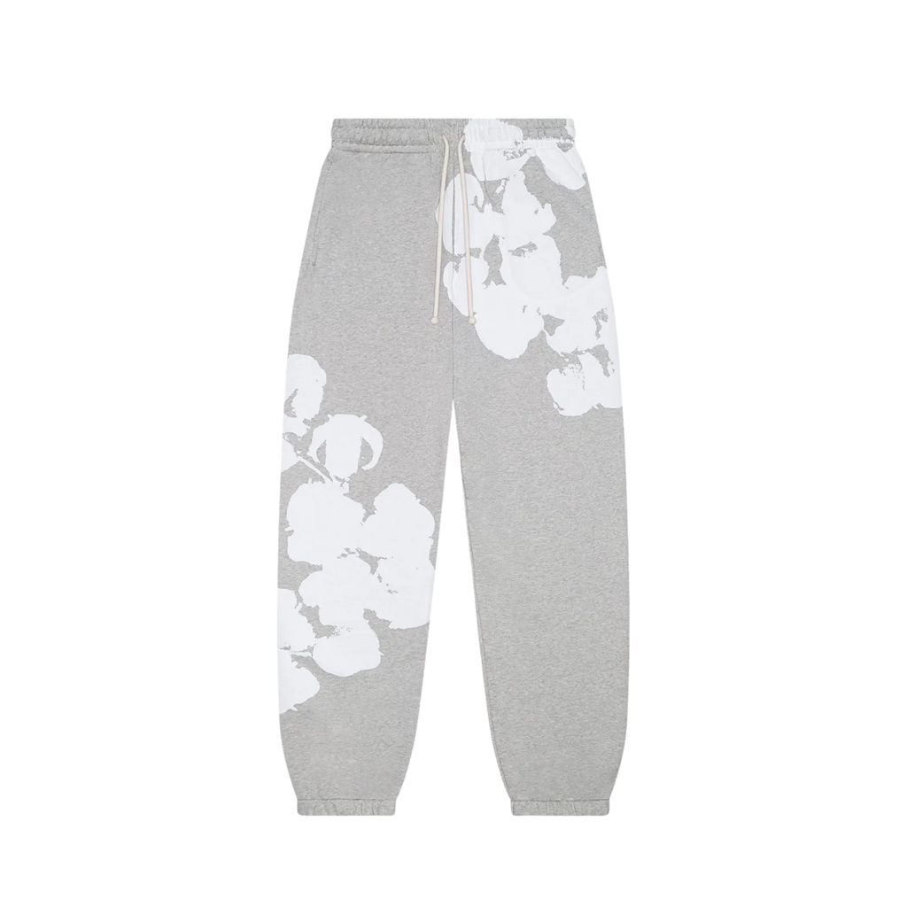 Denim Tears Big Cotton Wreath Sweatpants Grey