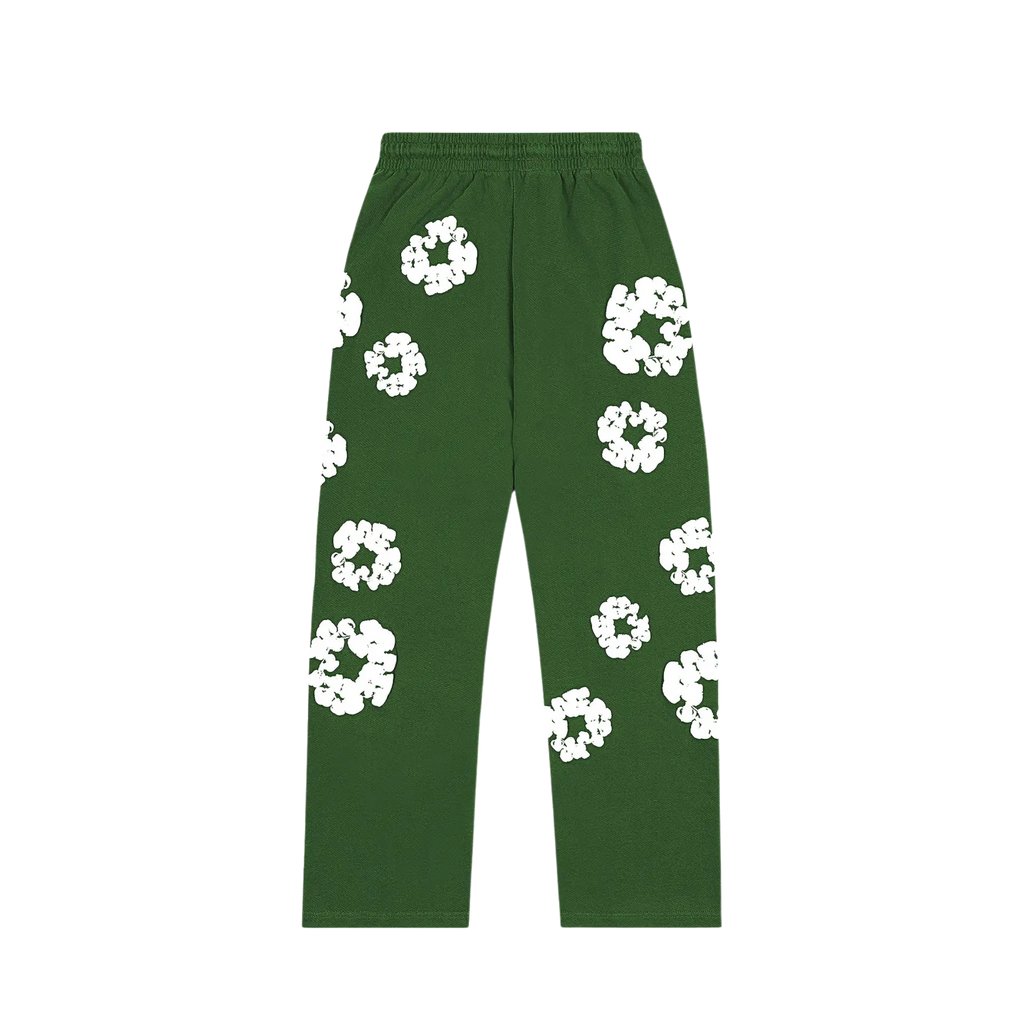 Denim Tears Cotton Wreath Baggy Sweatpants Green