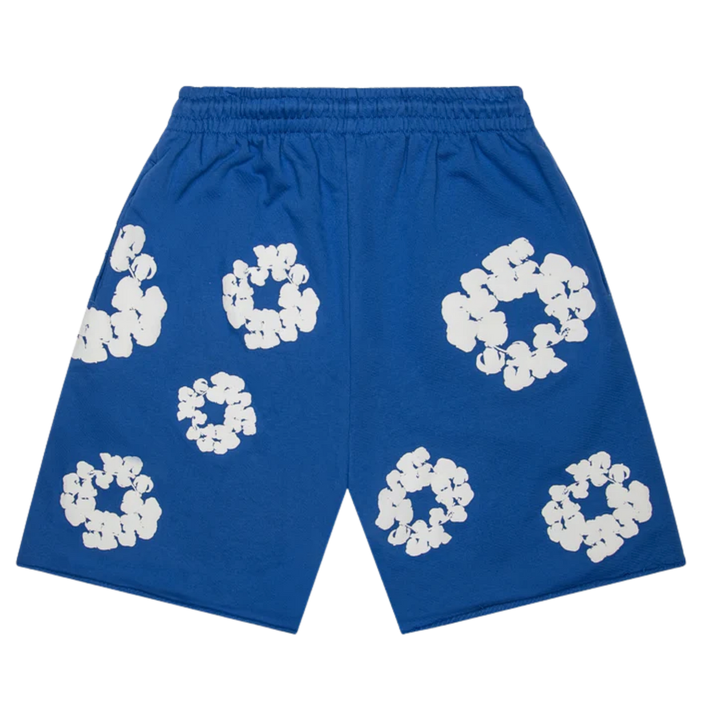 Denim Tears Cotton Wreath Shorts Blue