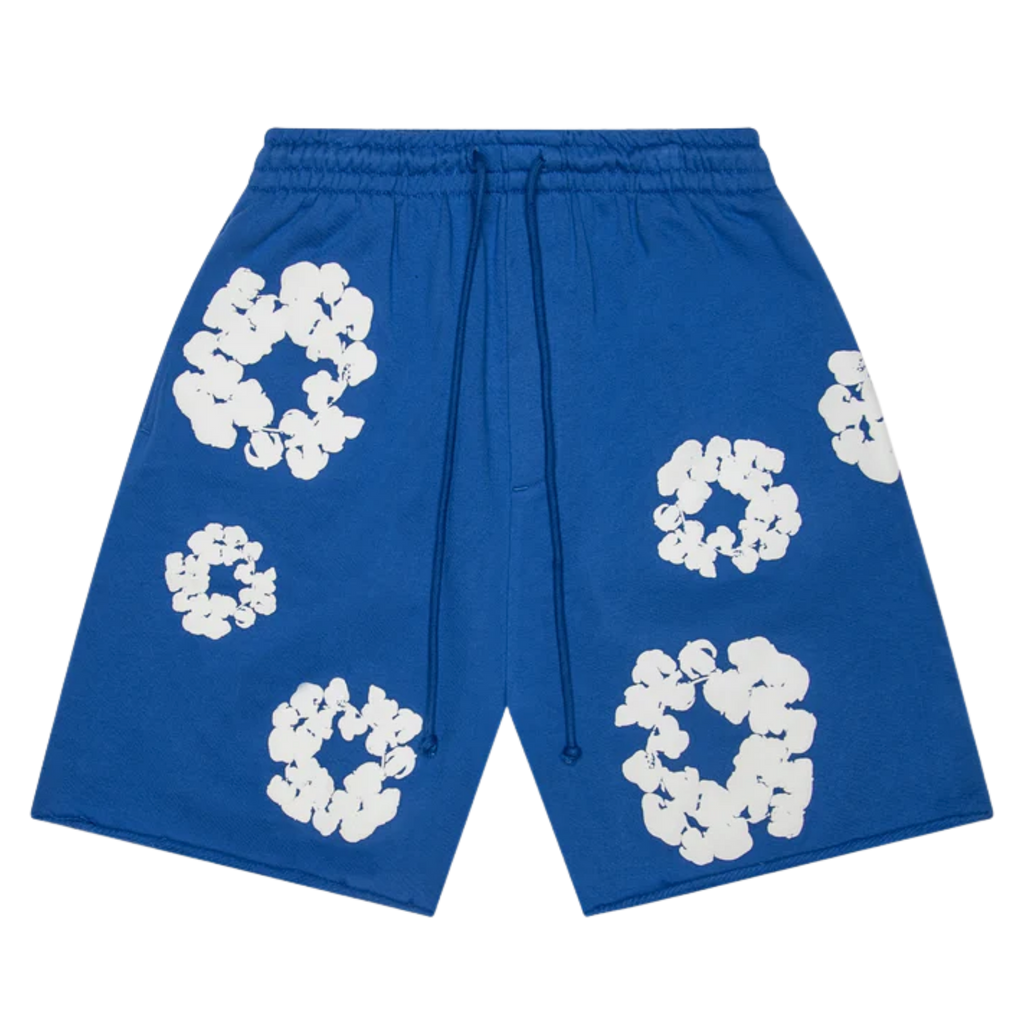 Denim Tears Cotton Wreath Shorts Blue