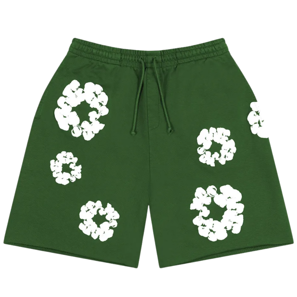 Denim Tears Cotton Wreath Shorts Green