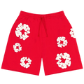Denim Tears Cotton Wreath Shorts Red