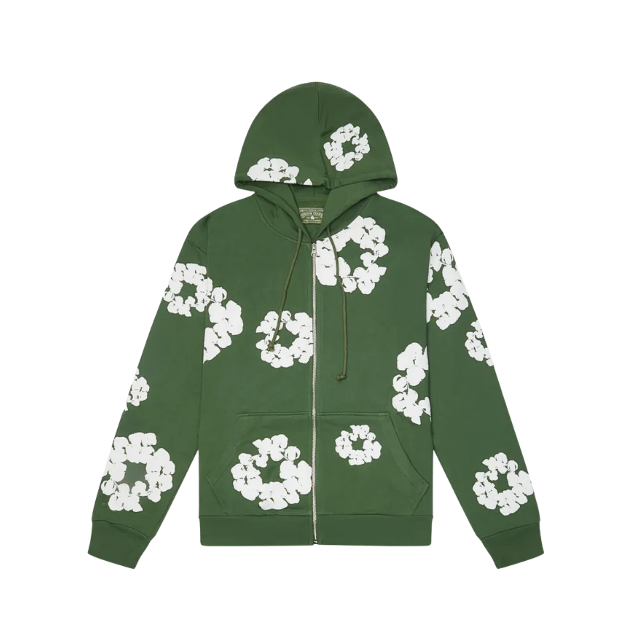 Denim Tears Cotton Wreath Zip Hoodie Green