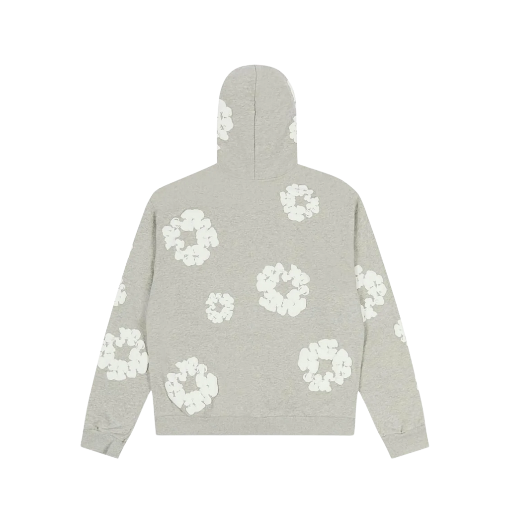 Denim Tears Cotton Wreath Zip Hoodie Grey