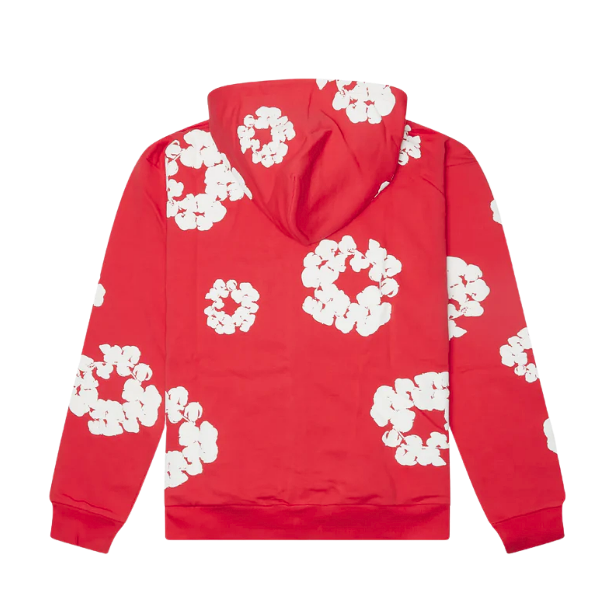 Denim Tears Cotton Wreath Zip Hoodie Red