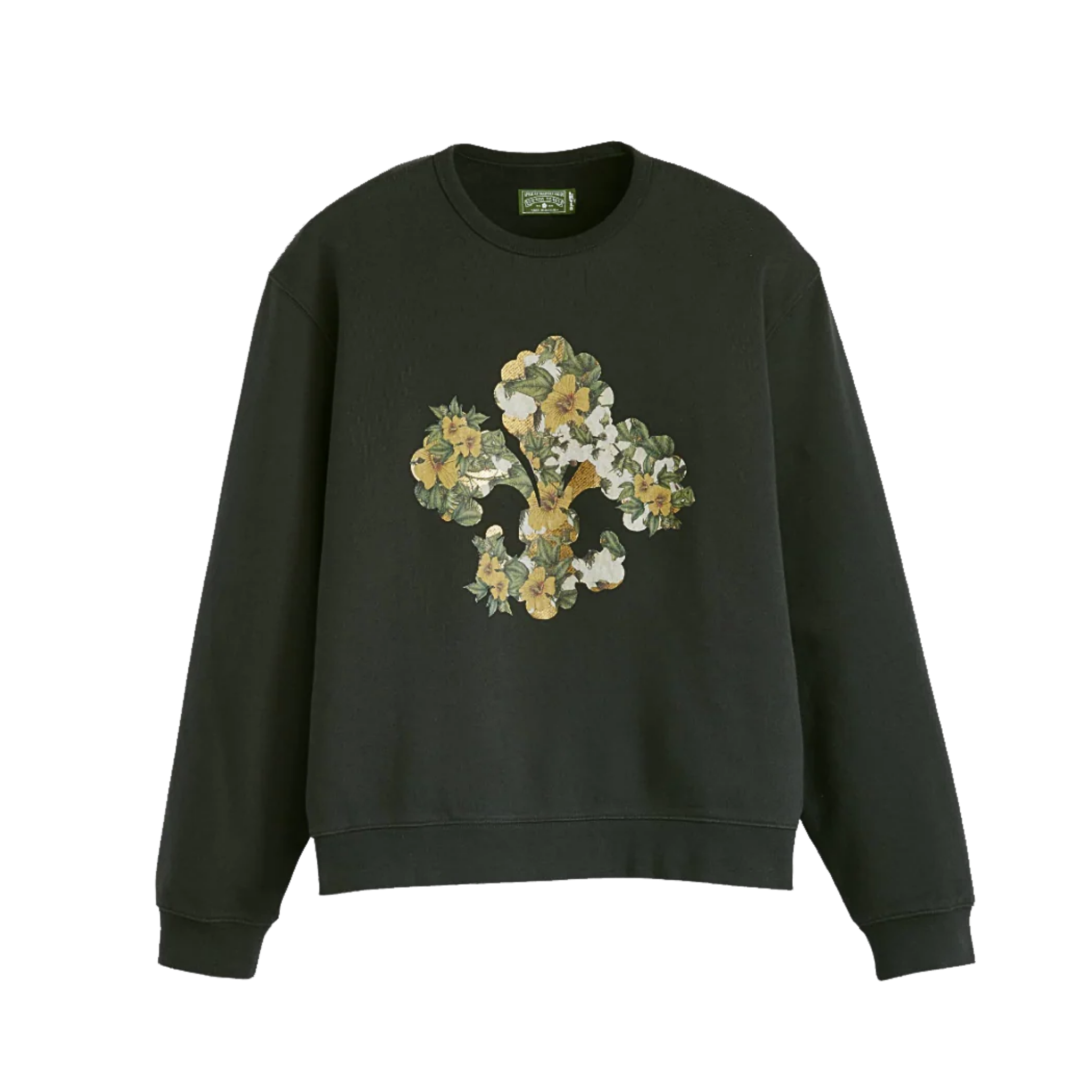 Denim Tears x Levi's Crewneck Sweatshirt Fleur De Lis Print Black