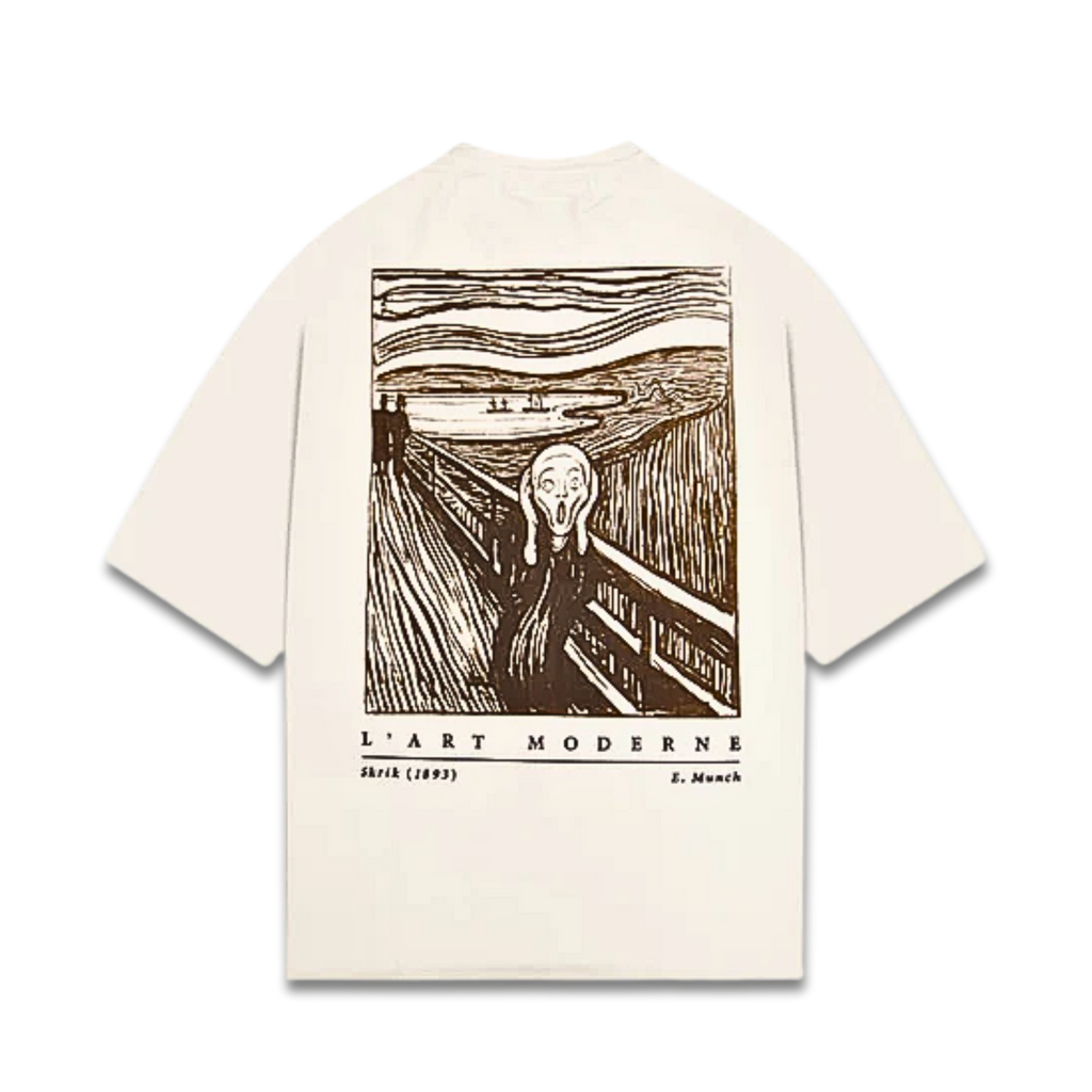 Maniere De Voir The Scream T-Shirt Cream